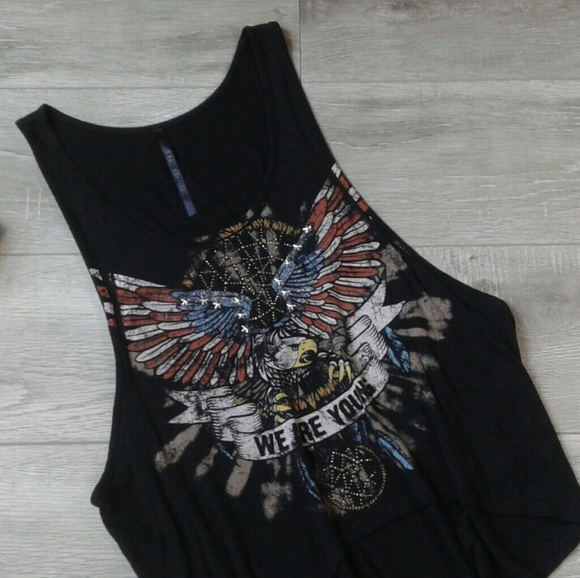 American Eagle workout muscle tee black tank top - Picture 2 of 7